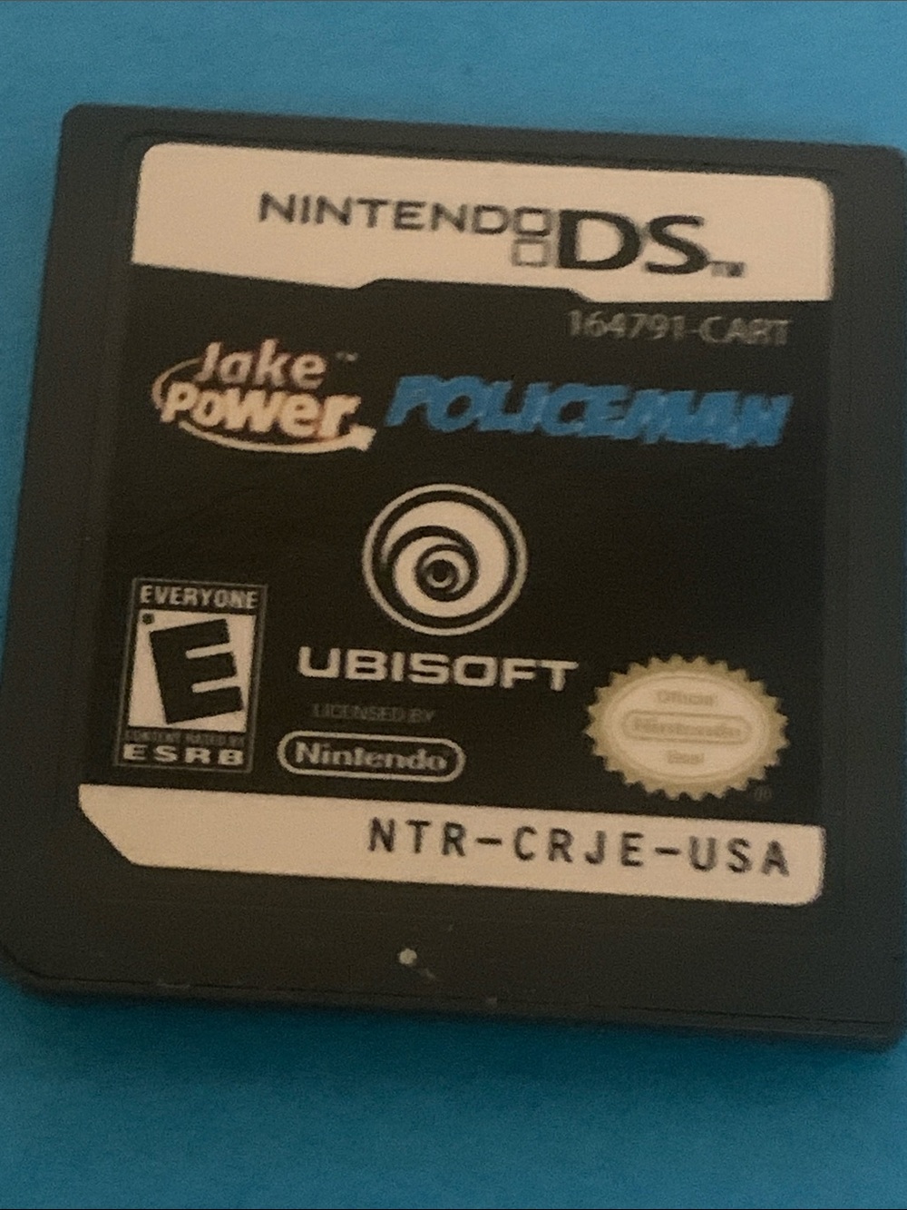 Nintendo DS Jake Power Policeman Cartridge - Black with Blue Label